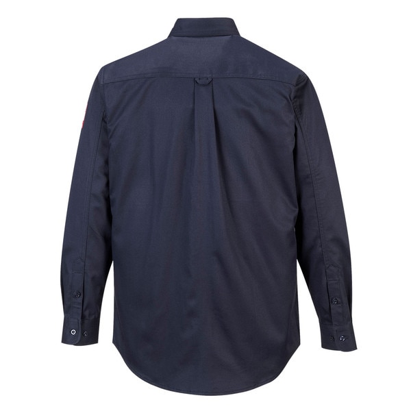 Bizflame Button Up Work Shirt in Navy